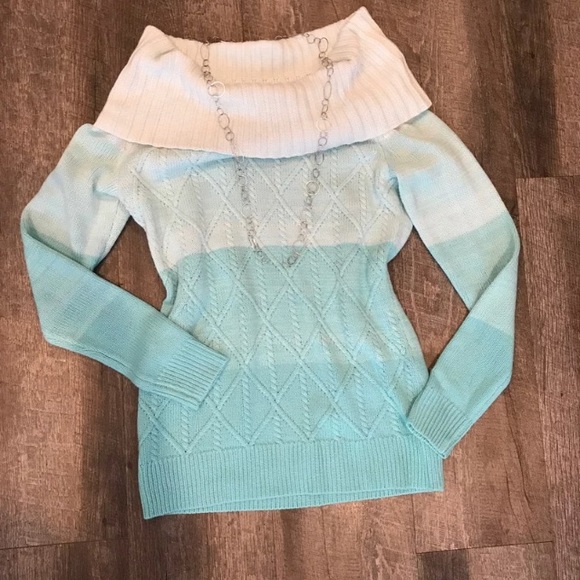 NY&C OFF THE SHOULDER SWEATER - Picture 1 of 3